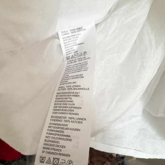 Tommy Bahama White Linen Dress Large - Picture 4 of 7